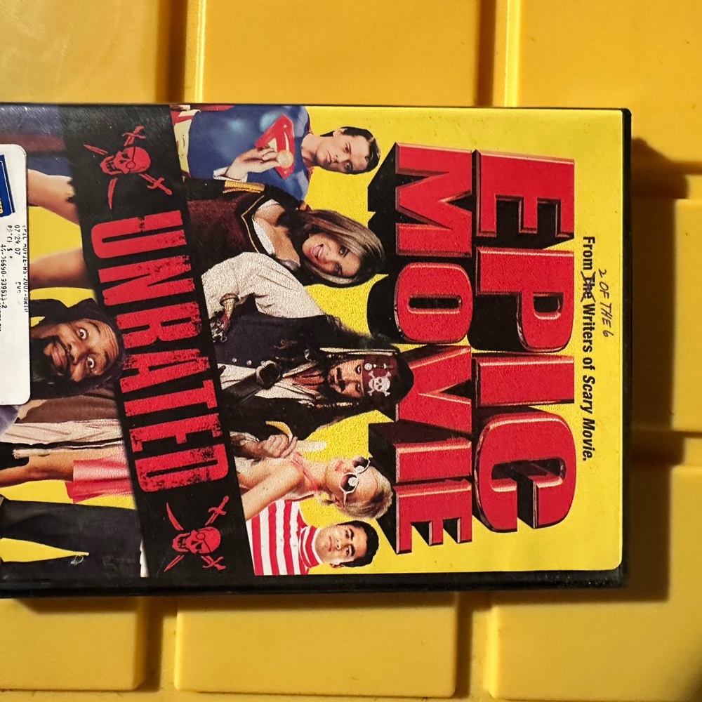 Epic Movie DVD — Yellow & Red Cover